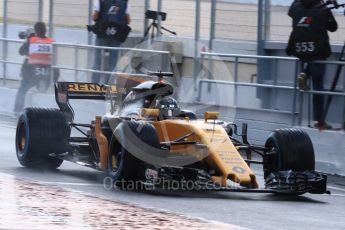 World © Octane Photographic Ltd. Formula 1 - Winter Test 1. Nico Hulkenberg - Renault Sport F1 Team R.S.17. Circuit de Barcelona-Catalunya. Thursday 2nd March 2017. Digital Ref : 1783LB1D1190