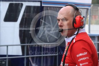 World © Octane Photographic Ltd. Formula 1 - Winter Test 1. Jock Clear – Chief Engineer - Scuderia Ferrari. Circuit de Barcelona-Catalunya. Thursday 2nd March 2017. Digital Ref : 1783LB1D1210