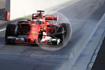 World © Octane Photographic Ltd. Formula 1 - Winter Test 1. Kimi Raikkonen - Scuderia Ferrari SF70H. Circuit de Barcelona-Catalunya. Thursday 2nd March 2017. Digital Ref : 1783LB1D1324