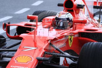 World © Octane Photographic Ltd. Formula 1 - Winter Test 1. Kimi Raikkonen - Scuderia Ferrari SF70H. Circuit de Barcelona-Catalunya. Thursday 2nd March 2017. Digital Ref : 1783LB1D1337