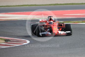 World © Octane Photographic Ltd. Formula 1 - Winter Test 1. Kimi Raikkonen - Scuderia Ferrari SF70H. Circuit de Barcelona-Catalunya. Thursday 2nd March 2017. Digital Ref : 1783LB1D1391