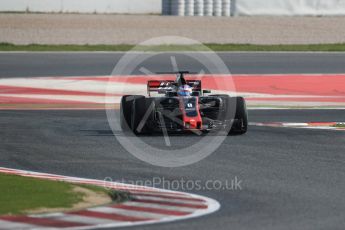 World © Octane Photographic Ltd. Formula 1 - Winter Test 1. Romain Grosjean - Haas F1 Team VF-17. Circuit de Barcelona-Catalunya. Thursday 2nd March 2017. Digital Ref : 1783LB1D1399
