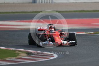 World © Octane Photographic Ltd. Formula 1 - Winter Test 1. Kimi Raikkonen - Scuderia Ferrari SF70H. Circuit de Barcelona-Catalunya. Thursday 2nd March 2017. Digital Ref : 1783LB1D1449