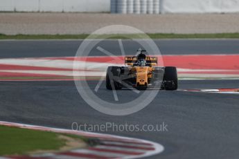 World © Octane Photographic Ltd. Formula 1 - Winter Test 1. Nico Hulkenberg - Renault Sport F1 Team R.S.17. Circuit de Barcelona-Catalunya. Thursday 2nd March 2017. Digital Ref : 1783LB1D1583