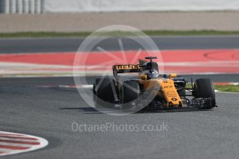 World © Octane Photographic Ltd. Formula 1 - Winter Test 1. Nico Hulkenberg - Renault Sport F1 Team R.S.17. Circuit de Barcelona-Catalunya. Thursday 2nd March 2017. Digital Ref : 1783LB1D1604