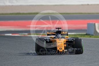 World © Octane Photographic Ltd. Formula 1 - Winter Test 1. Nico Hulkenberg - Renault Sport F1 Team R.S.17. Circuit de Barcelona-Catalunya. Thursday 2nd March 2017. Digital Ref : 1783LB1D1642