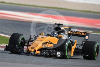 World © Octane Photographic Ltd. Formula 1 - Winter Test 1. Nico Hulkenberg - Renault Sport F1 Team R.S.17. Circuit de Barcelona-Catalunya. Thursday 2nd March 2017. Digital Ref : 1783LB1D1700