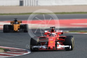 World © Octane Photographic Ltd. Formula 1 - Winter Test 1. Kimi Raikkonen - Scuderia Ferrari SF70H. Circuit de Barcelona-Catalunya. Thursday 2nd March 2017. Digital Ref : 1783LB1D1752