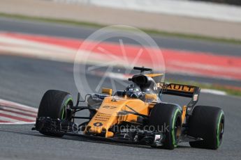 World © Octane Photographic Ltd. Formula 1 - Winter Test 1. Nico Hulkenberg - Renault Sport F1 Team R.S.17. Circuit de Barcelona-Catalunya. Thursday 2nd March 2017. Digital Ref : 1783LB1D1785