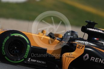 World © Octane Photographic Ltd. Formula 1 - Winter Test 1. Nico Hulkenberg - Renault Sport F1 Team R.S.17. Circuit de Barcelona-Catalunya. Thursday 2nd March 2017. Digital Ref : 1783LB1D1798