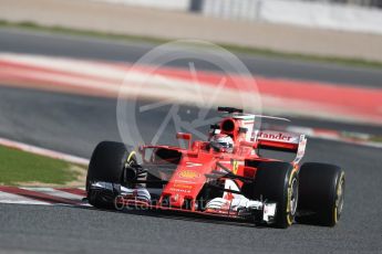 World © Octane Photographic Ltd. Formula 1 - Winter Test 1. Kimi Raikkonen - Scuderia Ferrari SF70H. Circuit de Barcelona-Catalunya. Thursday 2nd March 2017. Digital Ref : 1783LB1D1832