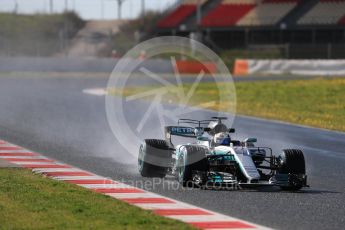 World © Octane Photographic Ltd. Formula 1 - Winter Test 1. Valtteri Bottas - Mercedes AMG Petronas F1 W08 EQ Energy+. Circuit de Barcelona-Catalunya. Thursday 2nd March 2017. Digital Ref : 1783LB1D1901