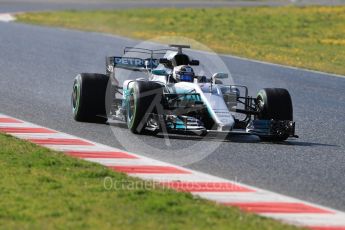 World © Octane Photographic Ltd. Formula 1 - Winter Test 1. Valtteri Bottas - Mercedes AMG Petronas F1 W08 EQ Energy+. Circuit de Barcelona-Catalunya. Thursday 2nd March 2017. Digital Ref : 1783LB1D1962