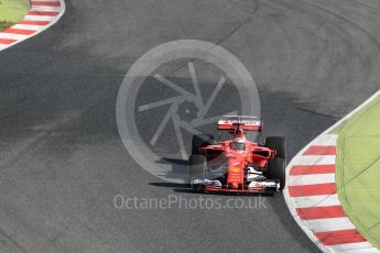 World © Octane Photographic Ltd. Formula 1 - Winter Test 1. Kimi Raikkonen - Scuderia Ferrari SF70H. Circuit de Barcelona-Catalunya. Thursday 2nd March 2017. Digital Ref :1783LB1D2159