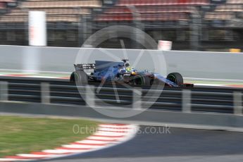 World © Octane Photographic Ltd. Formula 1 - Winter Test 1. Sergio Perez - Sahara Force India VJM10. Circuit de Barcelona-Catalunya. Thursday 2nd March 2017. Digital Ref :1783LB1D2293