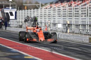 World © Octane Photographic Ltd. Formula 1 - Winter Test 1. Stoffel Vandoorne - McLaren Honda MCL32. Circuit de Barcelona-Catalunya. Thursday 2nd March 2017. Digital Ref : 1783LB1D2357