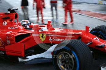 World © Octane Photographic Ltd. Formula 1 - Winter Test 1. Kimi Raikkonen - Scuderia Ferrari SF70H. Circuit de Barcelona-Catalunya. Thursday 2nd March 2017. Digital Ref : 1783LB5D8869