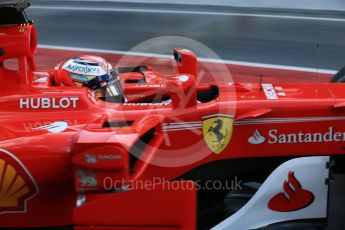 World © Octane Photographic Ltd. Formula 1 - Winter Test 1. Kimi Raikkonen - Scuderia Ferrari SF70H. Circuit de Barcelona-Catalunya. Thursday 2nd March 2017. Digital Ref : 1783LB5D8871