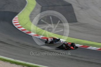 World © Octane Photographic Ltd. Formula 1 - Winter Test 1. Romain Grosjean - Haas F1 Team VF-17. Circuit de Barcelona-Catalunya. Thursday 2nd March 2017. Digital Ref :1783LB5D9023