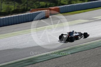 World © Octane Photographic Ltd. Formula 1 - Winter Test 1. Romain Grosjean - Haas F1 Team VF-17. Circuit de Barcelona-Catalunya. Thursday 2nd March 2017. Digital Ref :1783LB5D9034