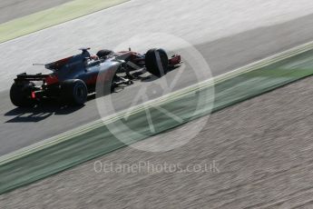 World © Octane Photographic Ltd. Formula 1 - Winter Test 1. Romain Grosjean - Haas F1 Team VF-17. Circuit de Barcelona-Catalunya. Thursday 2nd March 2017. Digital Ref :1783LB5D9082