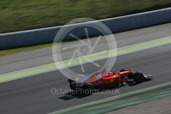 World © Octane Photographic Ltd. Formula 1 - Winter Test 1. Kimi Raikkonen - Scuderia Ferrari SF70H. Circuit de Barcelona-Catalunya. Thursday 2nd March 2017. Digital Ref :1783LB5D9118