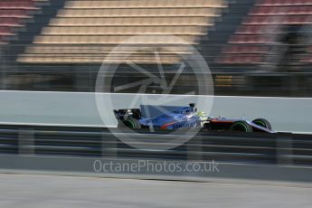 World © Octane Photographic Ltd. Formula 1 - Winter Test 1. Sergio Perez - Sahara Force India VJM10. Circuit de Barcelona-Catalunya. Thursday 2nd March 2017. Digital Ref :1783LB5D9166