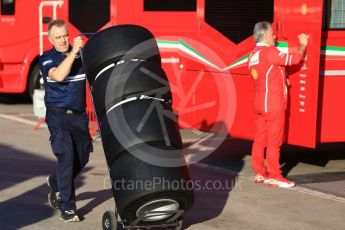 World © Octane Photographic Ltd. Sauber F1 Team new 2017 spec wheels and Pirelli tyres, Circuit de Barcelona-Catalunya. Sunday 26th February 2017. Digital Ref : 1778CB1D5708