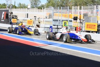 World © Octane Photographic Ltd. GP3 - Practice. Dorian Boccolacci – Trident and Santini Ferrucci – DAMS. Circuit de Barcelona - Catalunya, Spain. Friday 12th May 2017. Digital Ref:1814CB1L8602