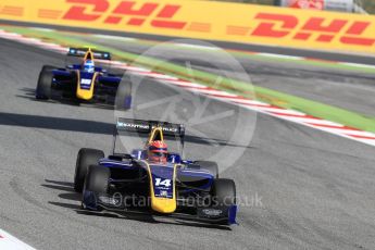 World © Octane Photographic Ltd. GP3 - Qualifying. Santini Ferrucci and Tatiana Calderon – DAMS. Circuit de Barcelona - Catalunya, Spain. Saturday 13th May 2017. Digital Ref:1817LB1D0440