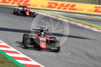 World © Octane Photographic Ltd. GP3 - Qualifying. Jack Aitken and George Russell - ART Grand PrIx. Circuit de Barcelona - Catalunya, Spain. Saturday 13th May 2017. Digital Ref:1817LB1D0495