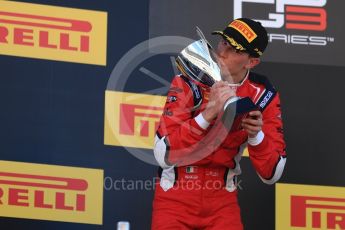 World © Octane Photographic Ltd. GP3 - Race 1. Leonardo Pulcini - Arden International. Circuit de Barcelona - Catalunya, Spain. Saturday 13th May 2017. Digital Ref: 1820LB1D2699