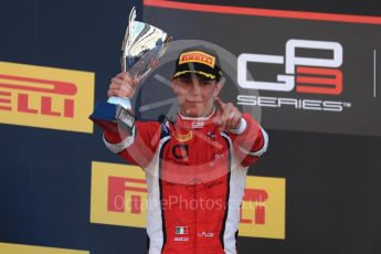 World © Octane Photographic Ltd. GP3 - Race 1. Leonardo Pulcini - Arden International. Circuit de Barcelona - Catalunya, Spain. Saturday 13th May 2017. Digital Ref: 1820LB1D2707