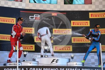 World © Octane Photographic Ltd. GP3 - Race 1. Nirei Fukuzumi - ART Grand PrIx (1st), Allessio Lorando – Jenzer Motorsport (2nd) and Allessio Lorando – Jenzer Motorsport (3rd). Circuit de Barcelona - Catalunya, Spain. Saturday 13th May 2017. Digital Ref: 1820LB1D2727