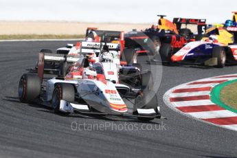 World © Octane Photographic Ltd. GP3 - Race 2. Julien Falchero – Campos Racing and Kevin Joerg – Trident. Circuit de Barcelona - Catalunya, Spain. Sunday 14th May 2017. Digital Ref:1821LB1D2858