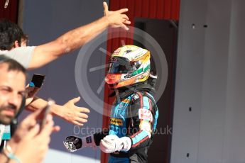 World © Octane Photographic Ltd. GP3 - Race 2. Arjun Maini – Jenzer Motorsport. Circuit de Barcelona - Catalunya, Spain. Sunday 14th May 2017. Digital Ref:1821LB1D3000
