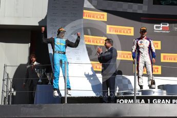 World © Octane Photographic Ltd. GP3 - Race 2. Arjun Maini (1st) – Jenzer Motorsport and Dorian Boccolacci (2nd) – Trident. Circuit de Barcelona - Catalunya, Spain. Sunday 14th May 2017. Digital Ref:1821LB1D3076