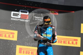 World © Octane Photographic Ltd. GP3 - Race 2. Arjun Maini (1st) – Jenzer Motorsport. Circuit de Barcelona - Catalunya, Spain. Sunday 14th May 2017. Digital Ref:1821LB1D3213
