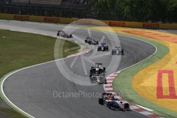 World © Octane Photographic Ltd. GP3 - Race 2. Marcos Siebert – Campos Racing and Niko Kari – Arden International. Circuit de Barcelona - Catalunya, Spain. Sunday 14th May 2017. Digital Ref:1821LB2D8640