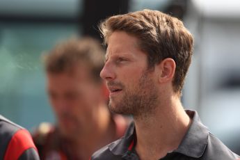 World © Octane Photographic Ltd. Formula 1 - Italian Grand Prix - Paddock. Romain Grosjean - Haas F1 Team VF-17. Monza, Italy. Thursday 31st August 2017. Digital Ref: 1931LB1D0018