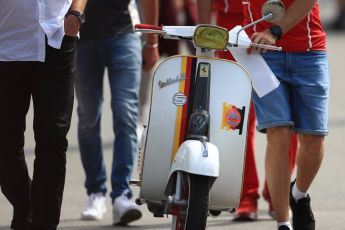 World © Octane Photographic Ltd. Formula 1 - Italian Grand Prix - Paddock. Sebastian Vettel - Scuderia Ferrari SF70H. Monza, Italy. Thursday 31st August 2017. Digital Ref: 1931LB1D0031