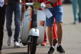 World © Octane Photographic Ltd. Formula 1 - Italian Grand Prix - Paddock. Sebastian Vettel - Scuderia Ferrari SF70H. Monza, Italy. Thursday 31st August 2017. Digital Ref: 1931LB1D0033