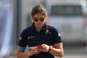 World © Octane Photographic Ltd. Formula 1 - Italian Grand Prix - Pit Lane. Tatiana Calderon - Development Driver Sauber F1 Team. Monza, Italy. Thursday 31st August 2017. Digital Ref: 1931LB1D0042