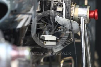 World © Octane Photographic Ltd. Formula 1 - Italian Grand Prix - Pit Lane. Haas F1 Team VF-17. Monza, Italy. Thursday 31st August 2017. Digital Ref: 1931LB1D0366
