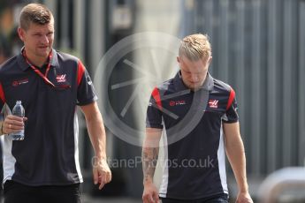 World © Octane Photographic Ltd. Formula 1 - Italian Grand Prix - Paddock. Kevin Magnussen - Haas F1 Team VF-17. Monza, Italy. Thursday 31st August 2017. Digital Ref: 1931LB1D9991