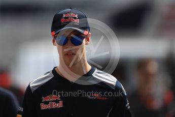 World © Octane Photographic Ltd. Formula 1 - Italian Grand Prix - Paddock. Daniil Kvyat - Scuderia Toro Rosso STR12. Monza, Italy. Thursday 31st August 2017. Digital Ref: 1931LB1D9994