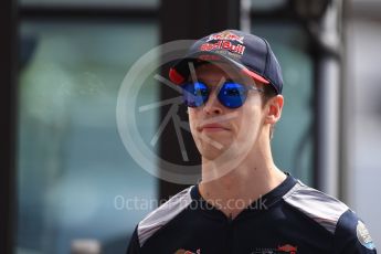 World © Octane Photographic Ltd. Formula 1 - Italian Grand Prix - Paddock. Daniil Kvyat - Scuderia Toro Rosso STR12. Monza, Italy. Thursday 31st August 2017. Digital Ref: 1931LB1D9999