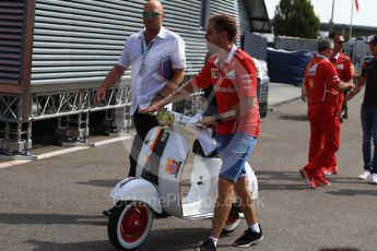 World © Octane Photographic Ltd. Formula 1 - Italian Grand Prix - Paddock. Sebastian Vettel - Scuderia Ferrari SF70H. Monza, Italy. Thursday 31st August 2017. Digital Ref: 1931LB2D7472