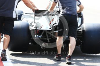 World © Octane Photographic Ltd. Formula 1 - Italian Grand Prix - Pit Lane. Haas F1 Team VF-17. Monza, Italy. Thursday 31st August 2017. Digital Ref: 1931LB2D7549