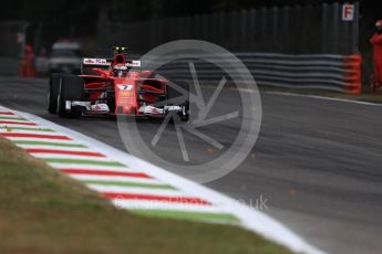 World © Octane Photographic Ltd. Formula 1 - Italian Grand Prix - Practice 1. Kimi Raikkonen - Scuderia Ferrari SF70H. Monza, Italy. Friday 1st September 2017. Digital Ref: 1938LB1D0897